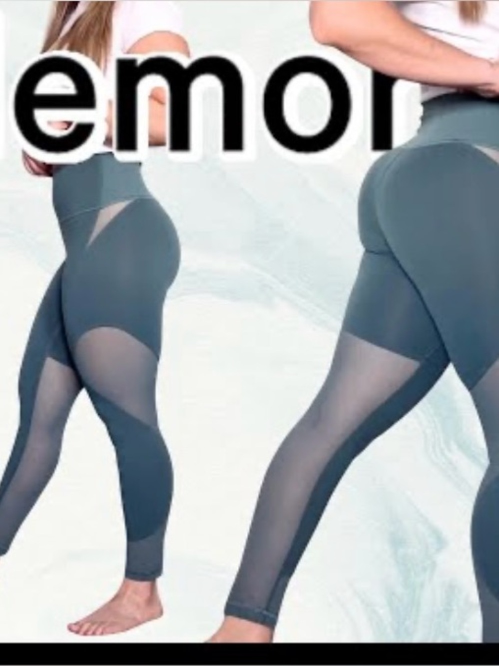 lululemon athletica Black Wunder Train mesh HR 25 Leggings NWT